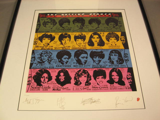 Rare Rolling Stones Some Girls Lithograph Print Poster 1