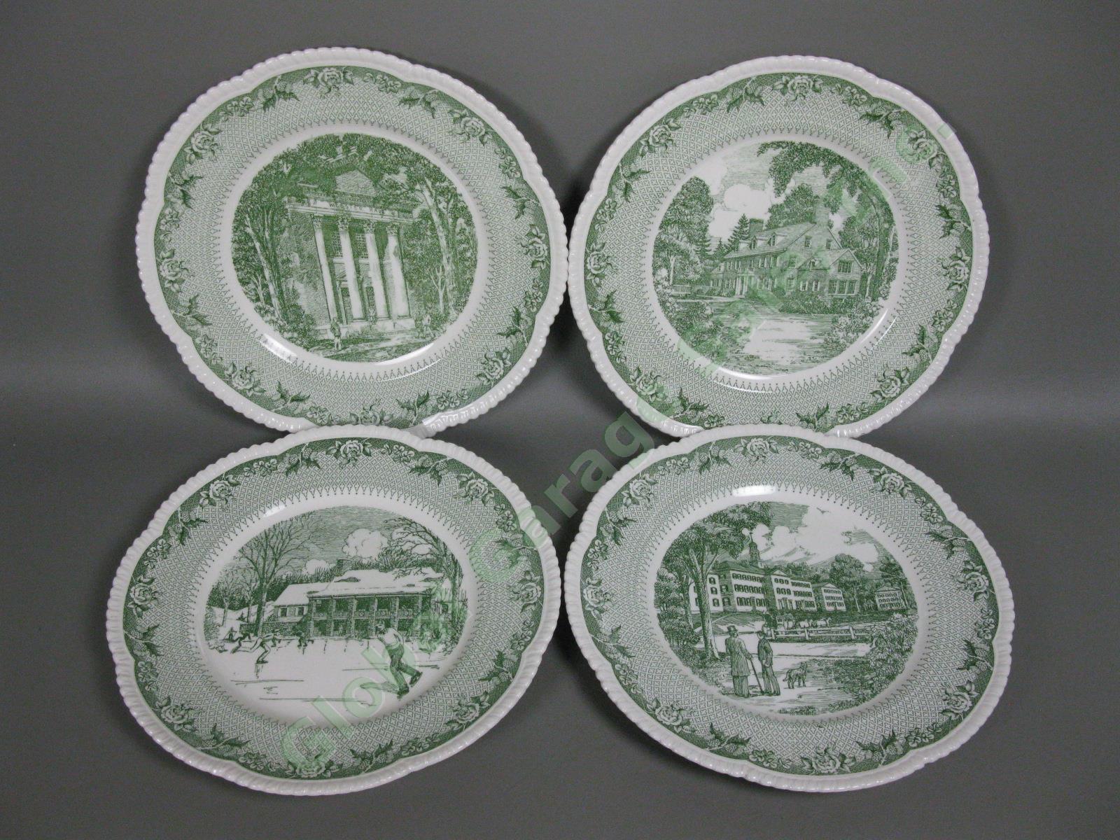 12 Wedgwood Royal Cauldon Dartmouth Dinner Plate COMPLETE China Set Gadroon Edge 1