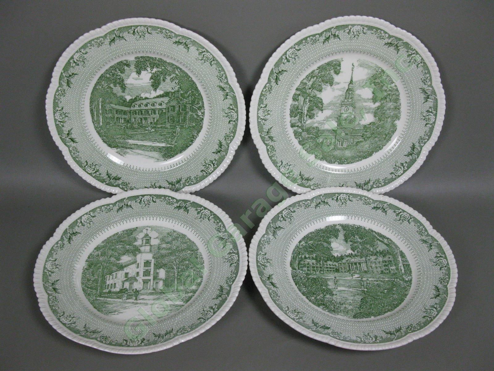 12 Wedgwood Royal Cauldon Dartmouth Dinner Plate COMPLETE China Set Gadroon Edge 3