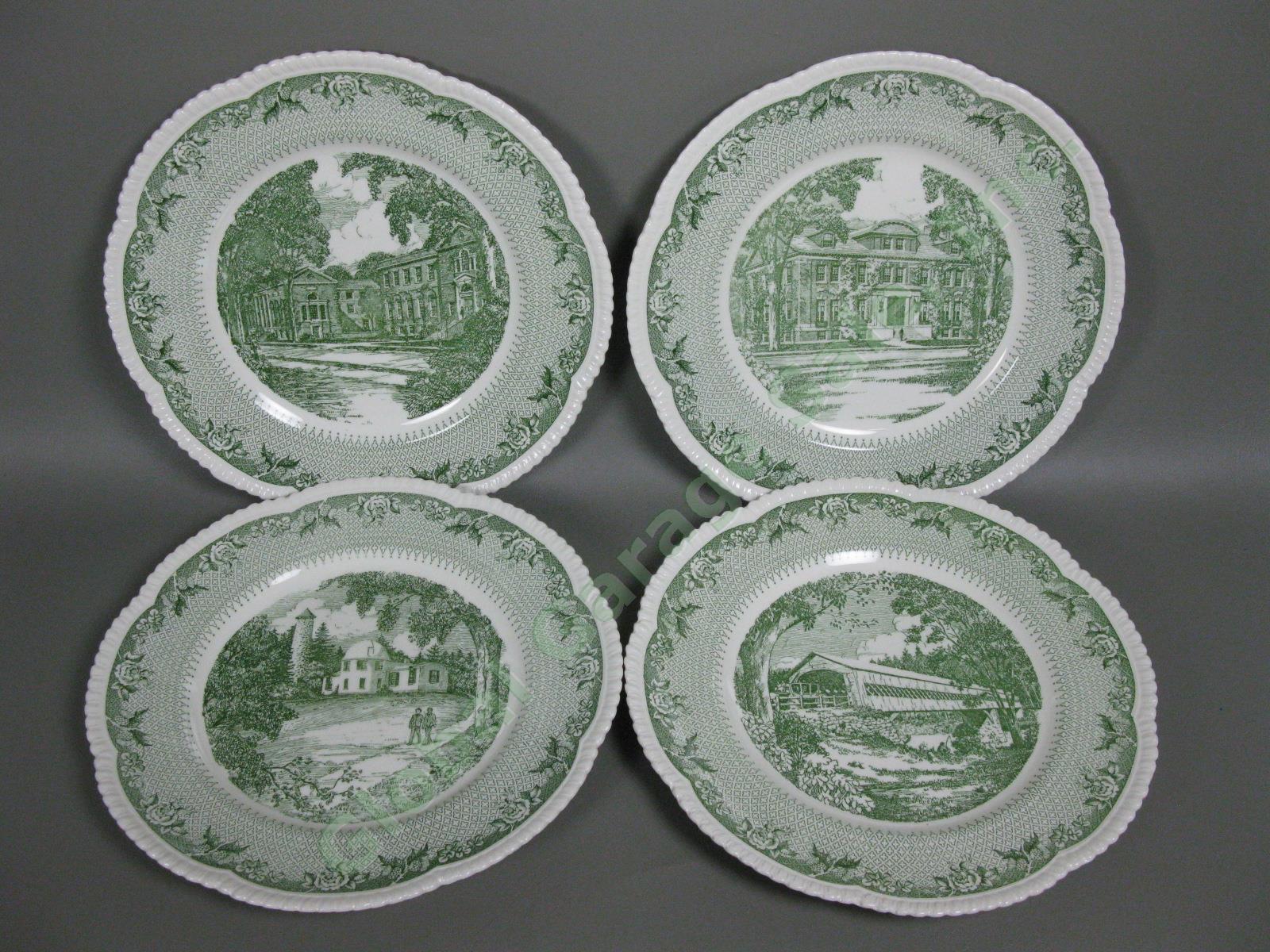 12 Wedgwood Royal Cauldon Dartmouth Dinner Plate COMPLETE China Set Gadroon Edge 7