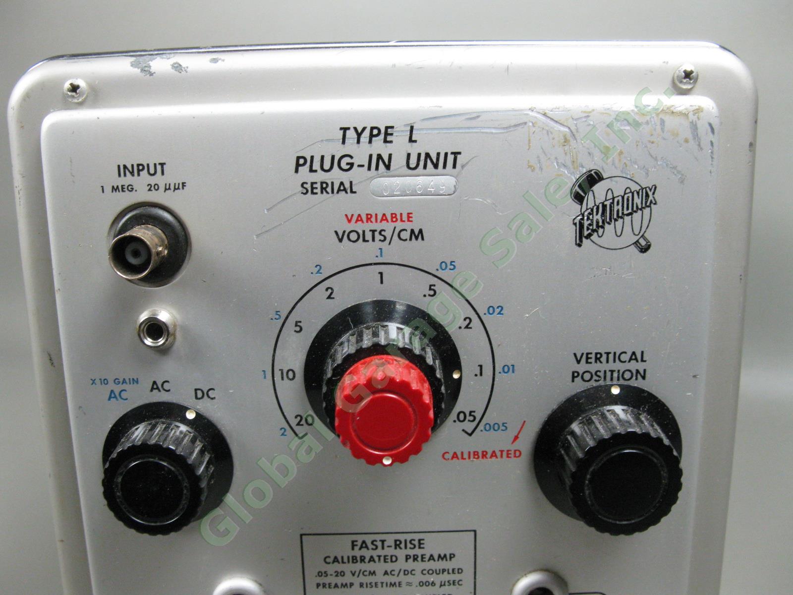 NASA-Langley Tektronix Type 132 Power Supply Type L Scope Plug-In Unit 117v NR 2