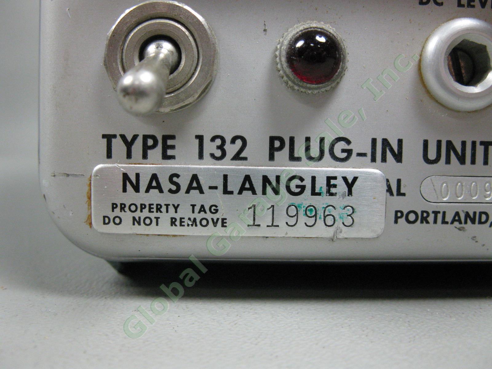 NASA-Langley Tektronix Type 132 Power Supply Type L Scope Plug-In Unit 117v NR 4