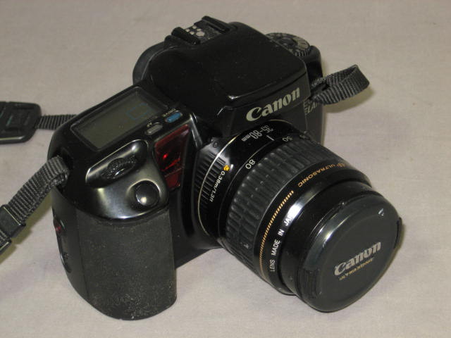Canon EOS Elan 35mm SLR Film Camera Body W/35-80mm Lens 1