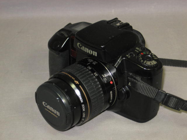 Canon EOS Elan 35mm SLR Film Camera Body W/35-80mm Lens 3