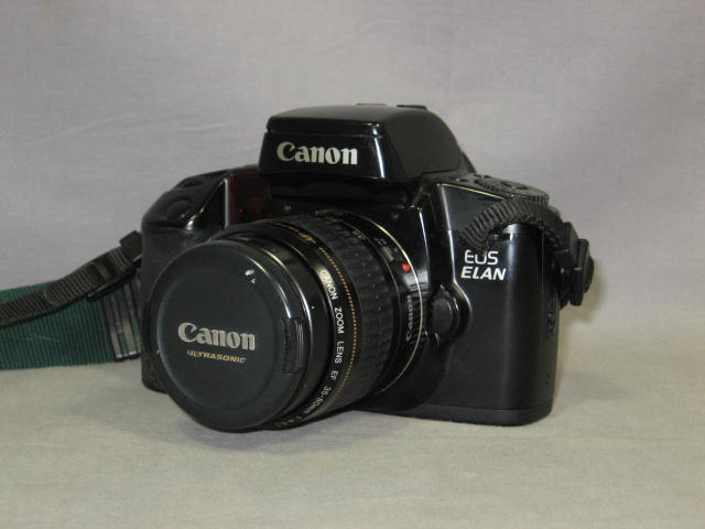 Canon EOS Elan 35mm SLR Film Camera Body W/35-80mm Lens 4
