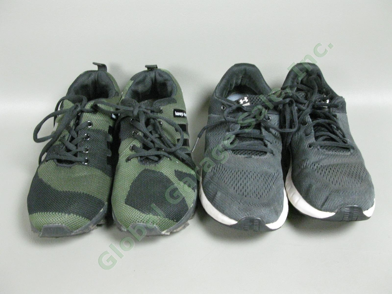 10 Pairs Mens Sneaker Shoe Lot New Balance Under Armour Asics Brooks Size 8.5-11 11