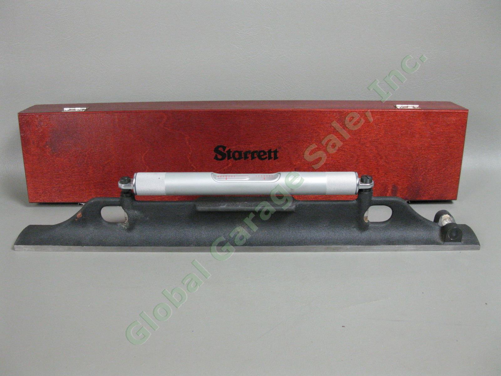 Starrett 98Z-18 Machinist Level Master Precision 18" Inch Wood Tool Box Case Set