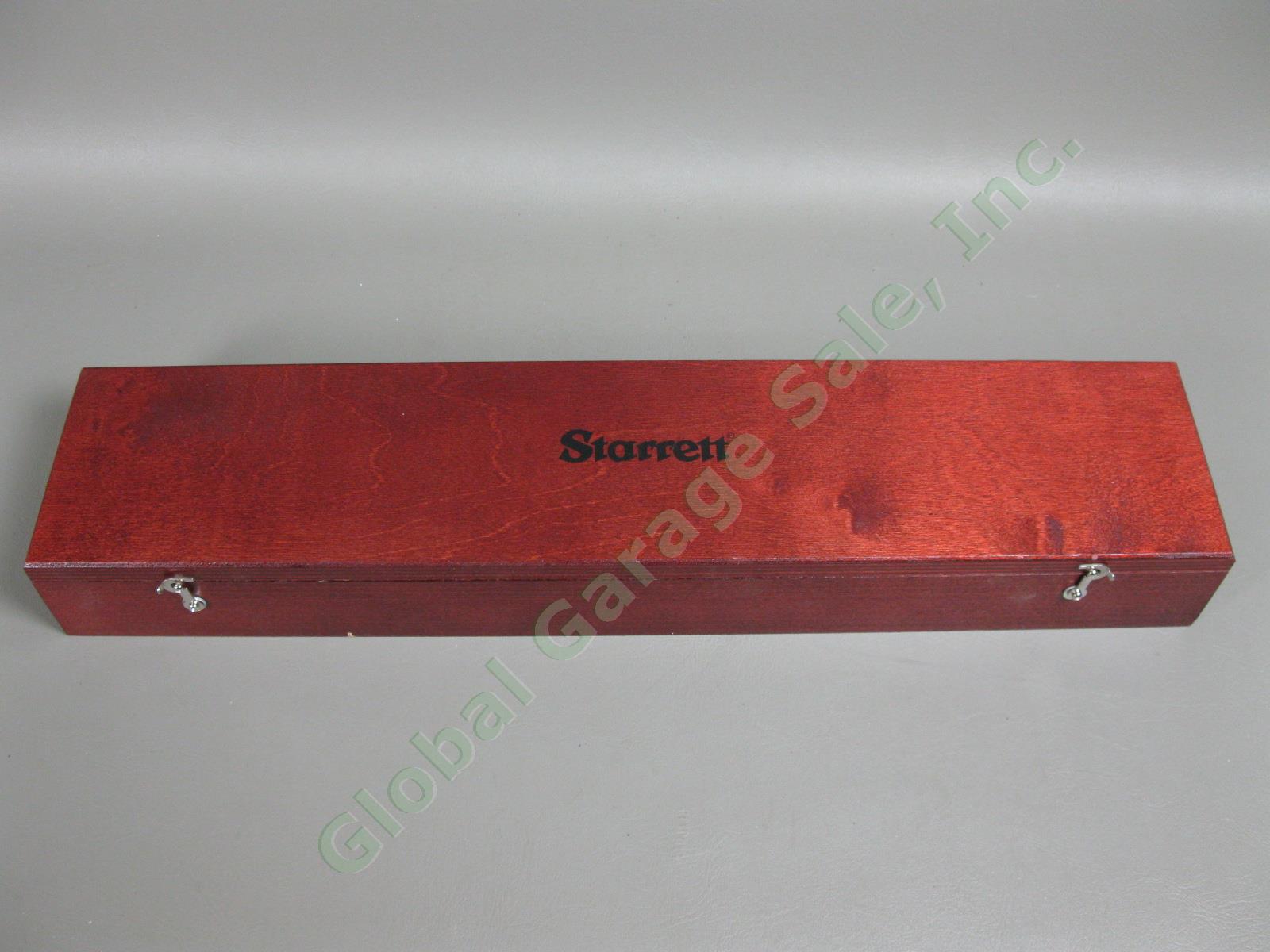 Starrett 98Z-18 Machinist Level Master Precision 18" Inch Wood Tool Box Case Set 7
