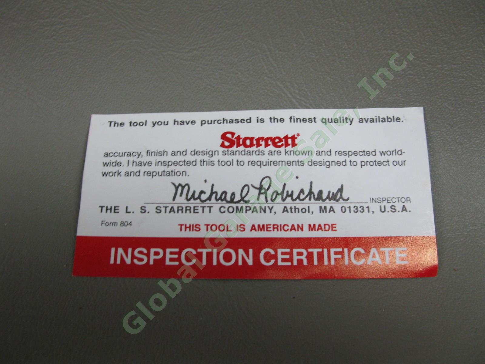 Starrett 98Z-18 Machinist Level Master Precision 18" Inch Wood Tool Box Case Set 10