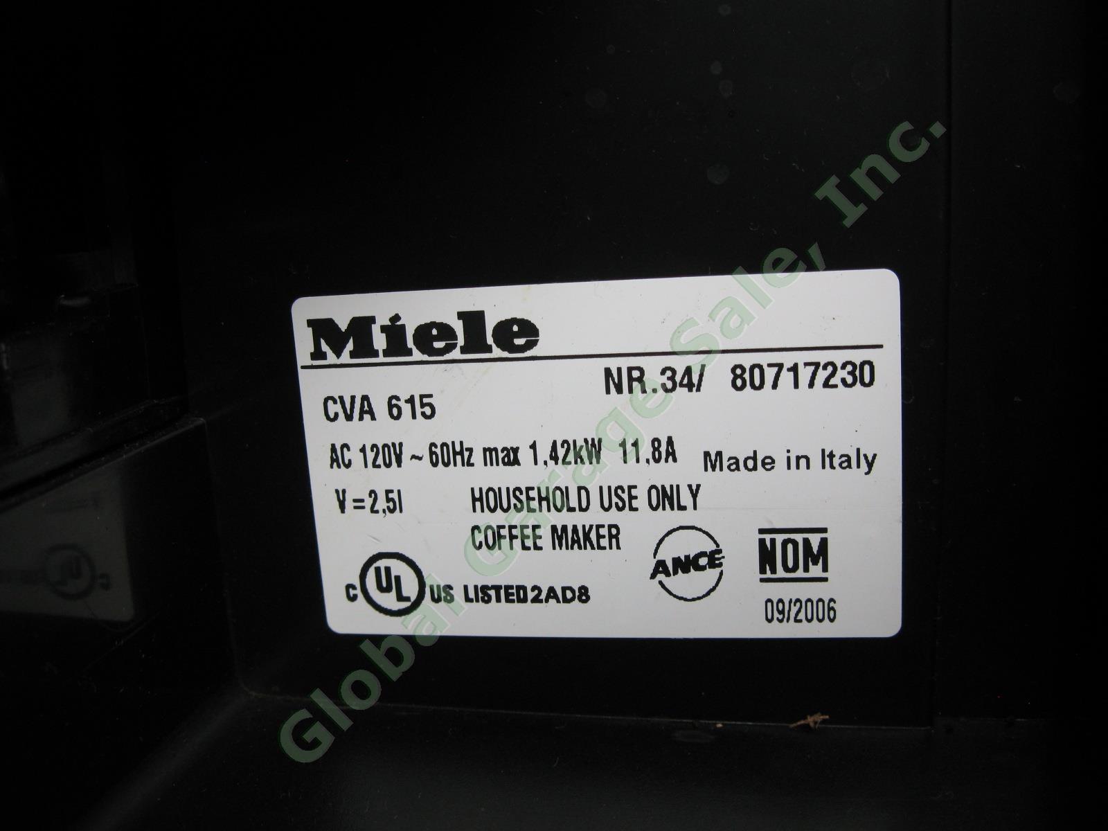 Miele CVA-615 24" Built-In Coffee Espresso Machine System Low Usage Refurbished 7