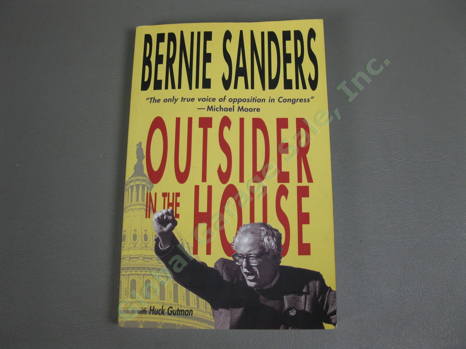 Bernie Sanders Hand Signed Autographed 1st Edition Book Outsider In The House NR