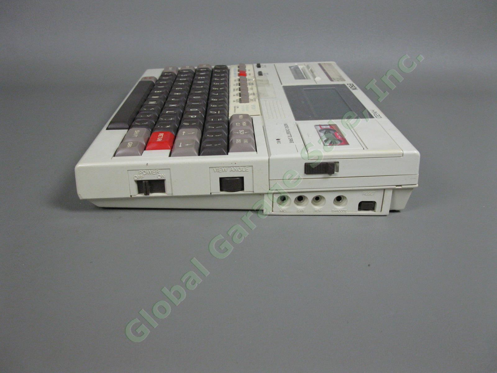 Vintage Epson HX20 Personal Computer Printer Micro Cassette + Original Case NR 4