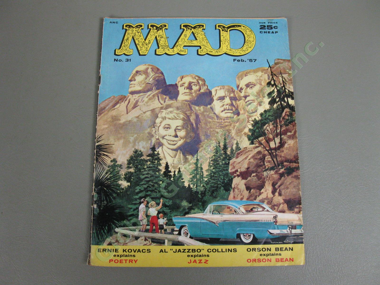 14 Mad Magazine 1950s Lot Incl Issues #25 26 27 28 29 30 31 32 35 Low-Mid Grade 13