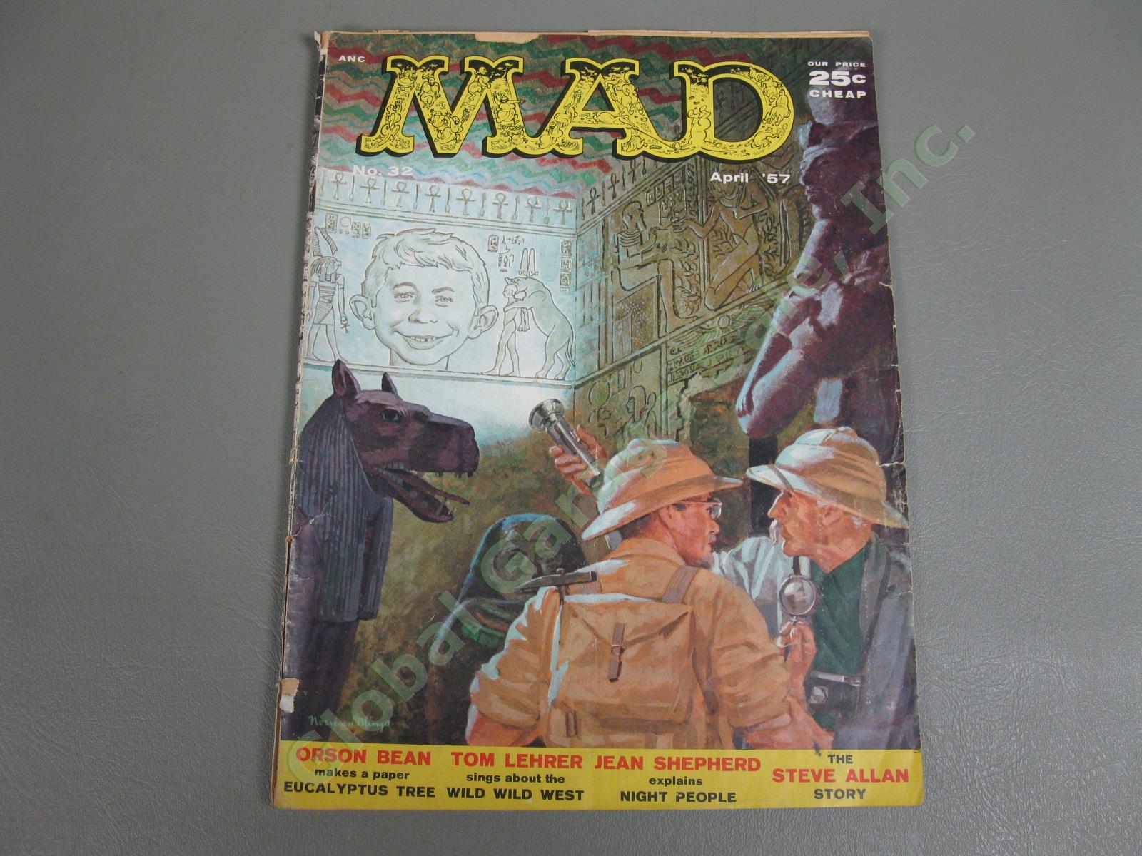 14 Mad Magazine 1950s Lot Incl Issues #25 26 27 28 29 30 31 32 35 Low-Mid Grade 15