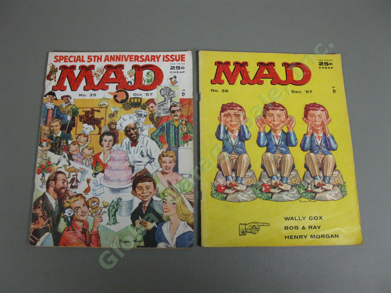 14 Mad Magazine 1950s Lot Incl Issues #25 26 27 28 29 30 31 32 35 Low-Mid Grade 17