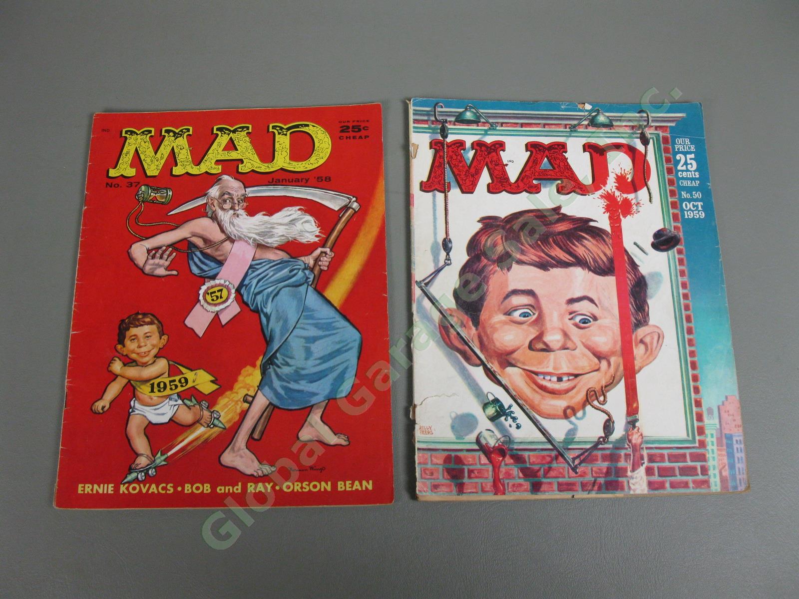 14 Mad Magazine 1950s Lot Incl Issues #25 26 27 28 29 30 31 32 35 Low-Mid Grade 19