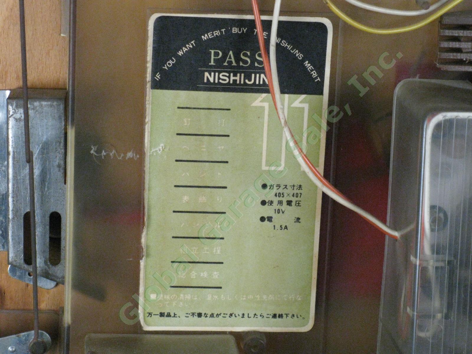 Vintage Nishijin Shiroi Kamome Super DX Pachinko Machine Japanese Pinball Game 15