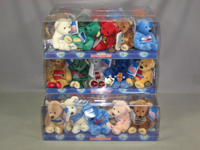 50 State Quarter Cuddlers Mary Meyer Bears Complete Set