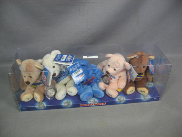 50 State Quarter Cuddlers Mary Meyer Bears Complete Set 1