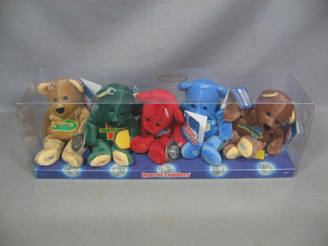 50 State Quarter Cuddlers Mary Meyer Bears Complete Set 3