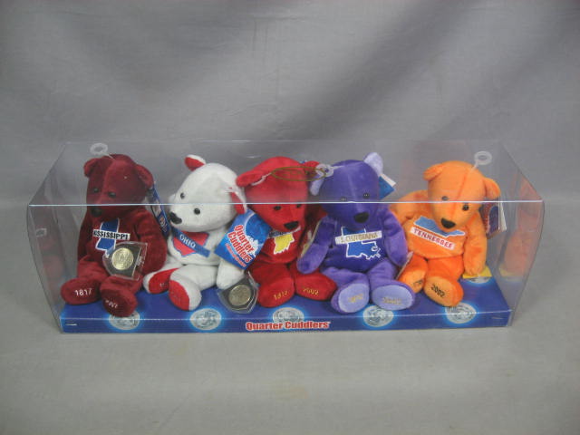 50 State Quarter Cuddlers Mary Meyer Bears Complete Set 4