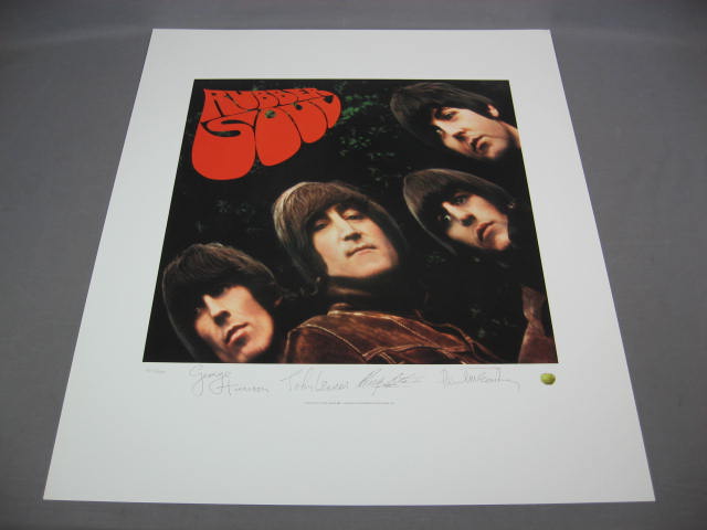 The Beatles Rubber Soul Album Art Collection Lithograph