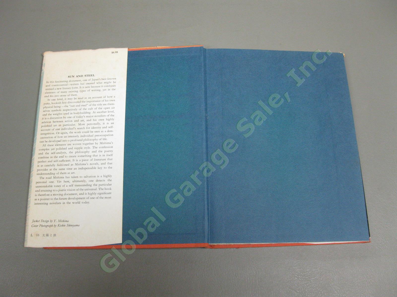 Sun & Steel Book 1ST EDITION Yukio Mishima Translated John Bester Hardcover 1970 3