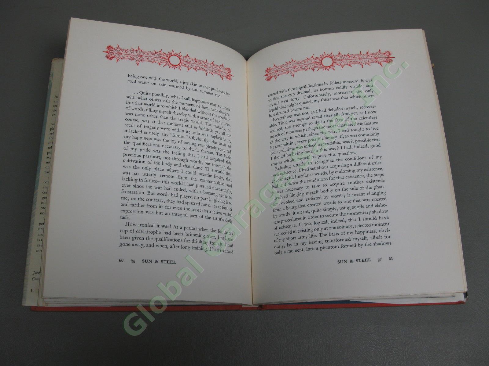 Sun & Steel Book 1ST EDITION Yukio Mishima Translated John Bester Hardcover 1970 7