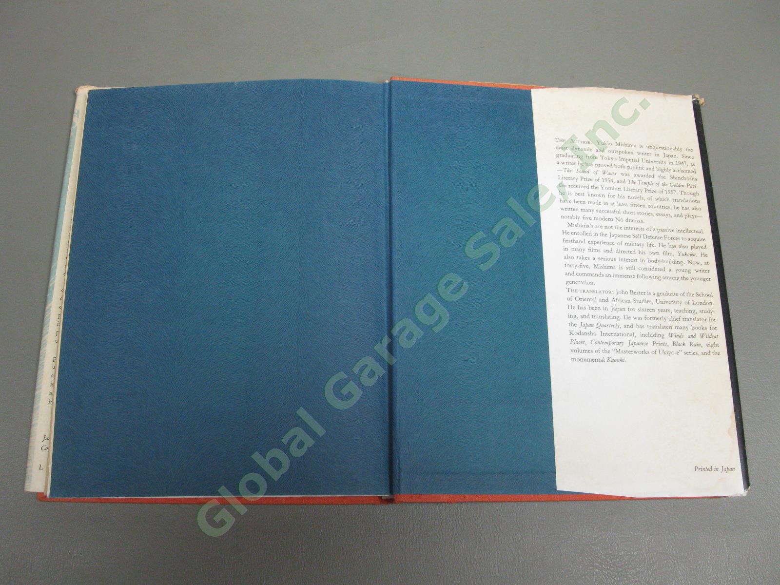 Sun & Steel Book 1ST EDITION Yukio Mishima Translated John Bester Hardcover 1970 8