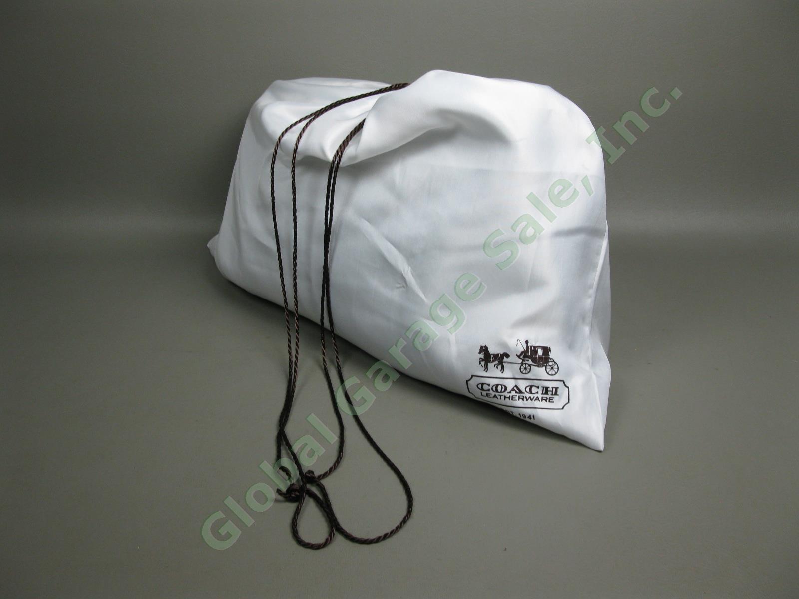 BRAND NEW Coach Designer Dark Green Pebble Leather Handbag Satchel Tote Bag NR 14