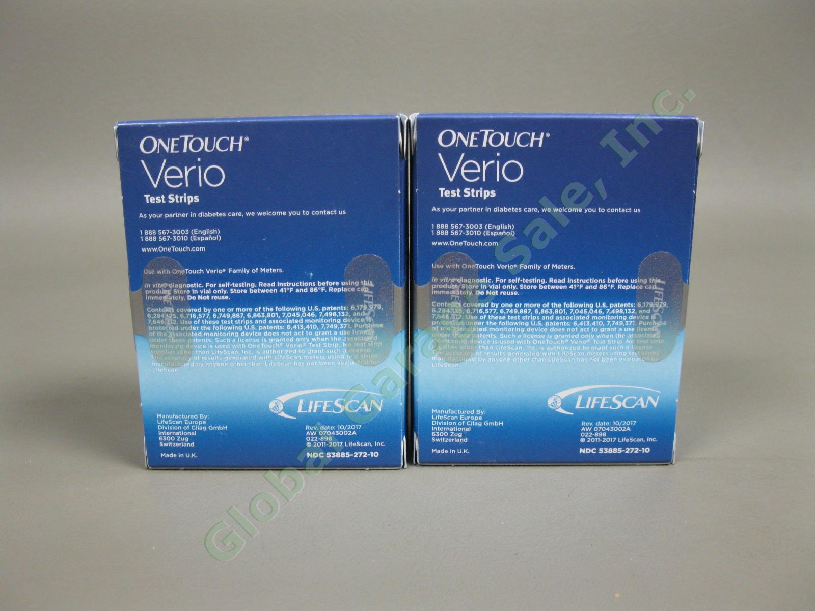 800 Count NEW 2020-2021 OneTouch Verio Diabetic Glucose Test Strips Sealed Lot 4