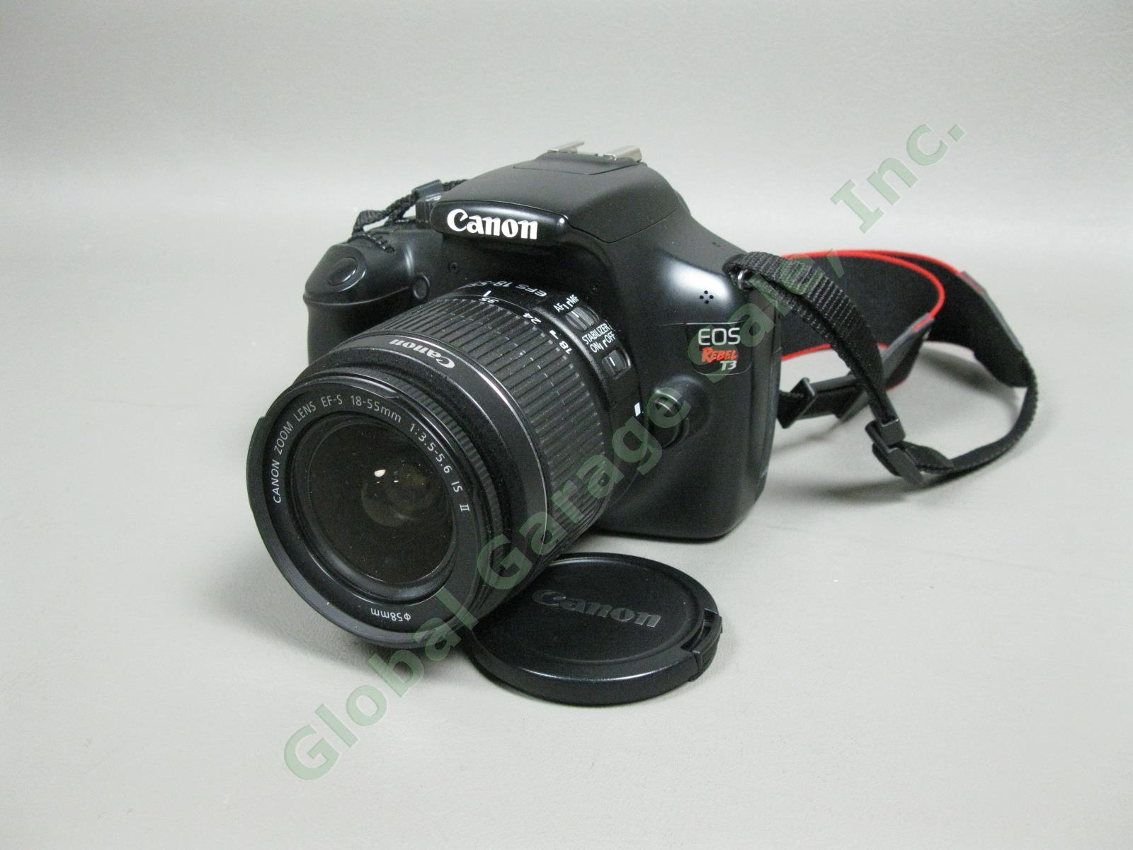 Canon EOS Rebel T3 SLR Camera Lot 80/200mm Lens Portable Tripod Eddie Bauer Bag 1