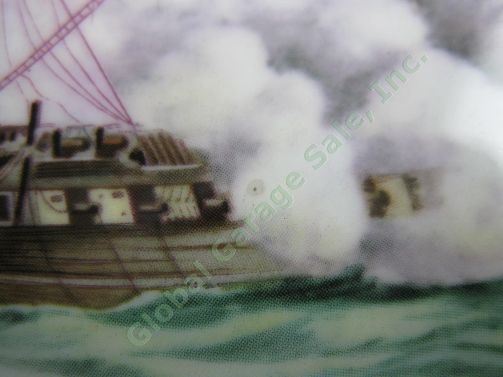 6 Vintage Spode Maritime Plates War Of 1812 US Navy Battles Ltd Ed Full Set NR! 12