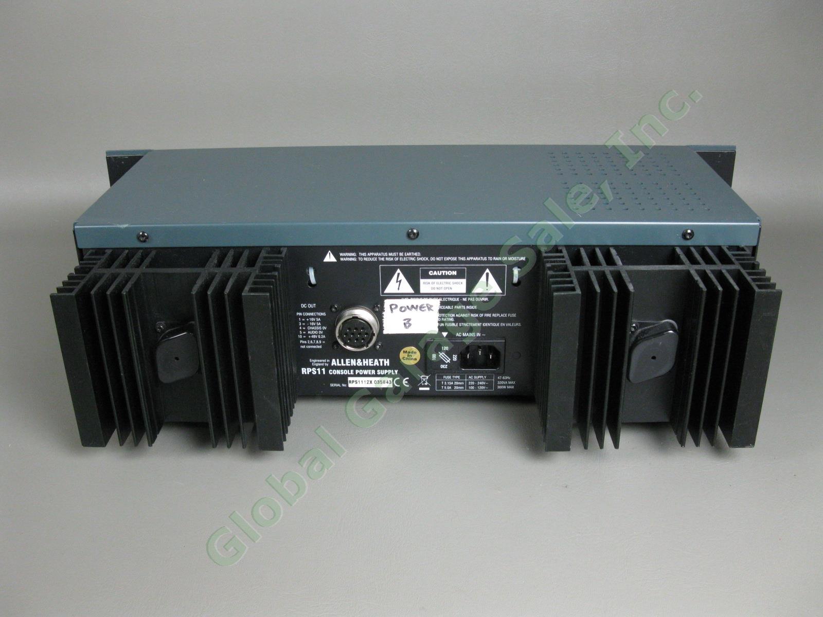 Allen + Heath GL3800 24 Frame Mixing Board Console w/Power Supply + Road Case 16