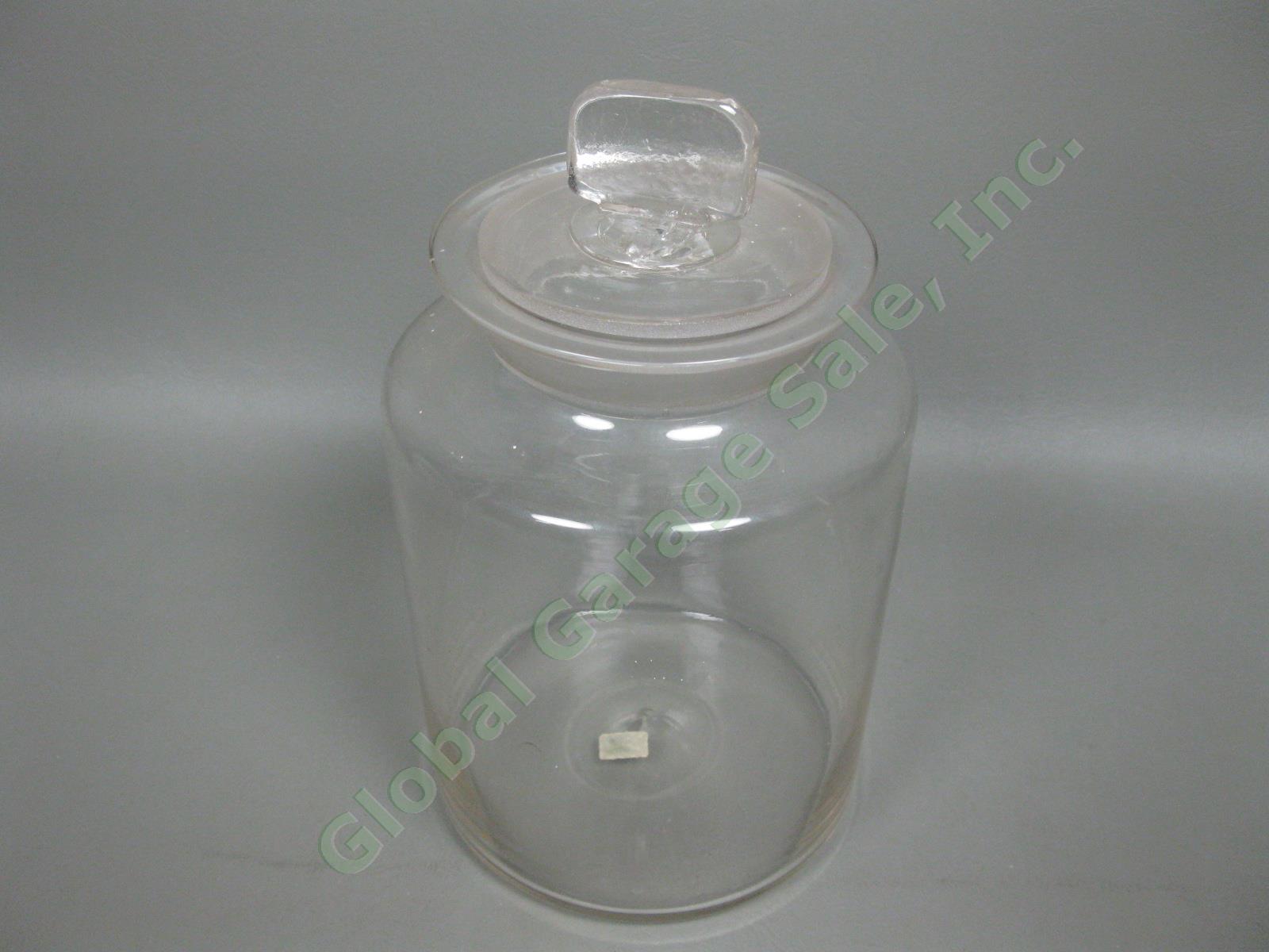 RARE Louis Agassiz 1871 Harvard Flint Glass Specimen Jar COA New England Co NR 4