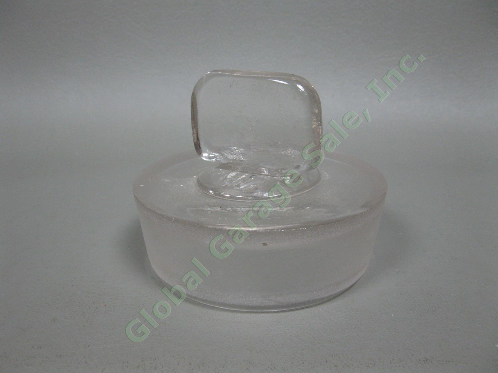 RARE Louis Agassiz 1871 Harvard Flint Glass Specimen Jar COA New England Co NR 8
