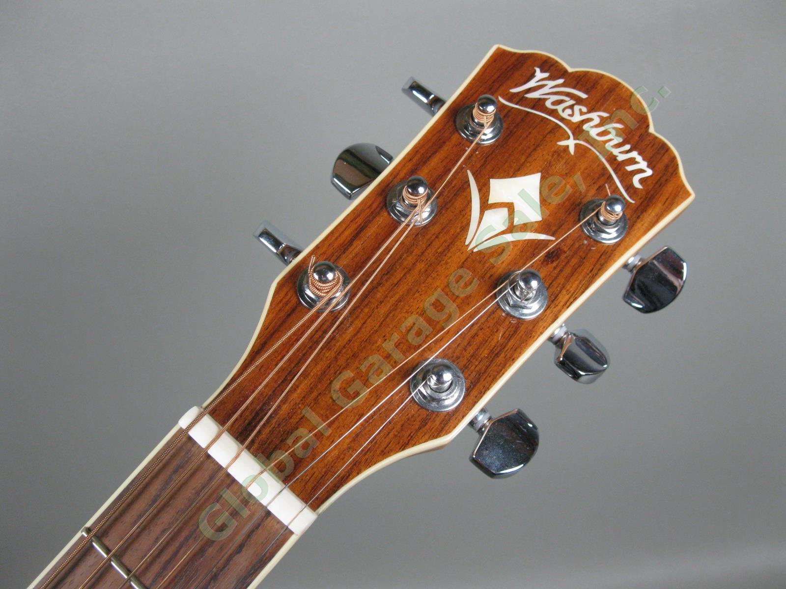 Washburn WD-10SCE Acoustic Electric Cutaway Guitar w/Case + Fishman 301T MINT! 3