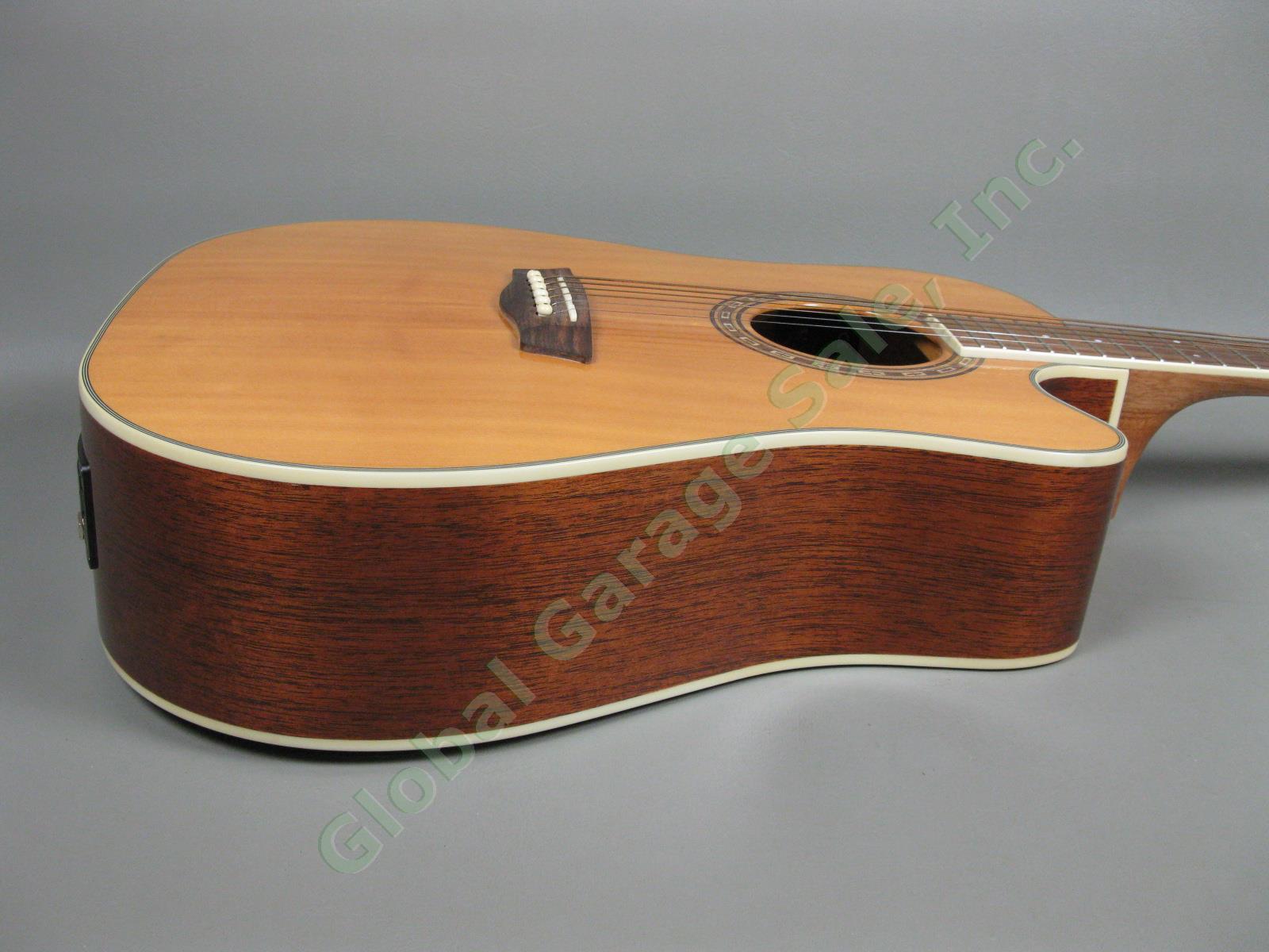 Washburn WD-10SCE Acoustic Electric Cutaway Guitar w/Case + Fishman 301T MINT! 6