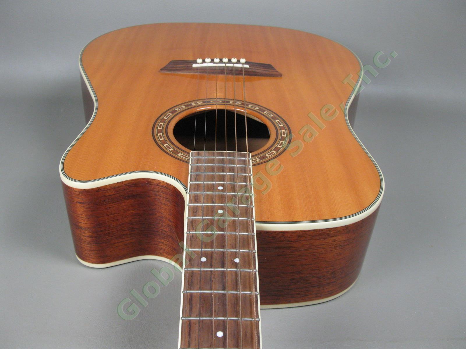 Washburn WD-10SCE Acoustic Electric Cutaway Guitar w/Case + Fishman 301T MINT! 10