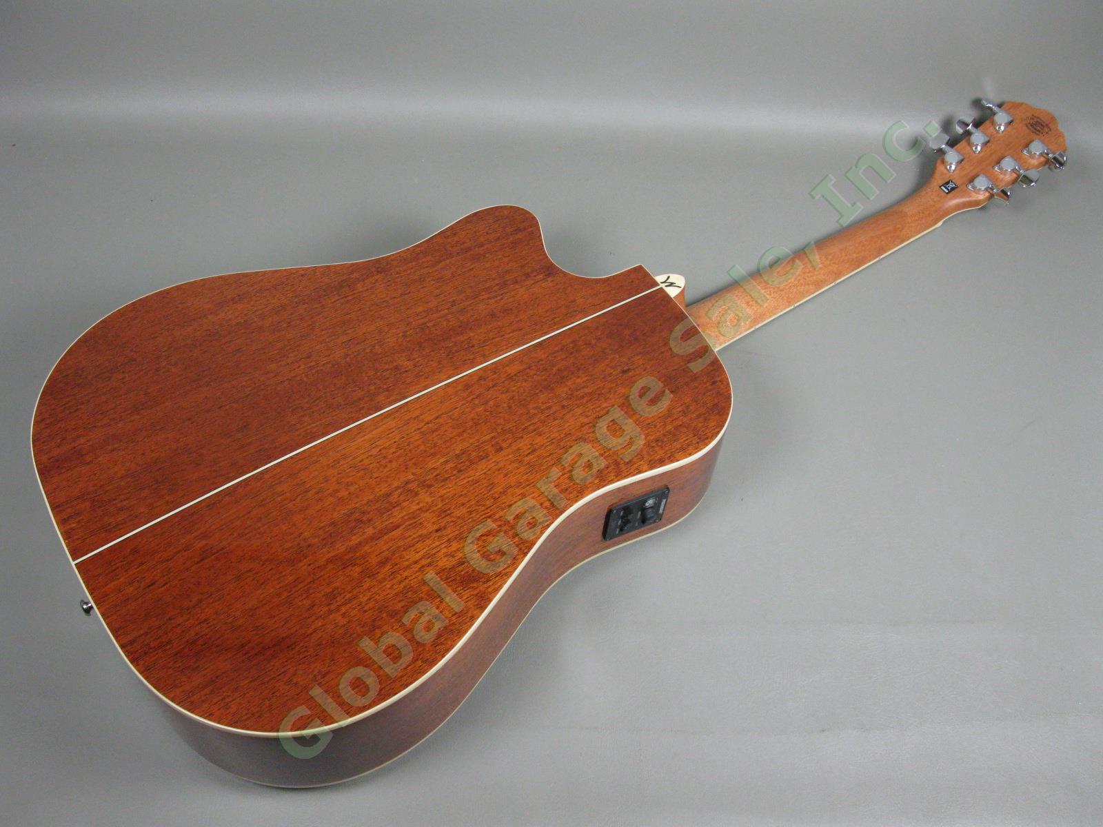 Washburn WD-10SCE Acoustic Electric Cutaway Guitar w/Case + Fishman 301T MINT! 11