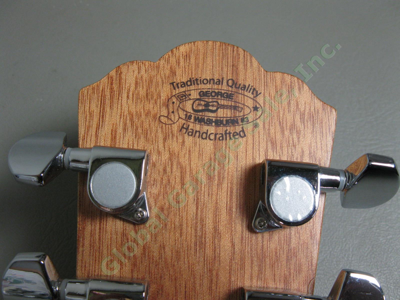 Washburn WD-10SCE Acoustic Electric Cutaway Guitar w/Case + Fishman 301T MINT! 14
