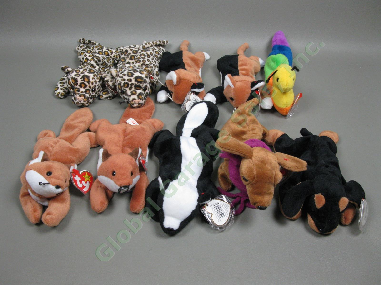 120 Beanie Baby Collection 28lb Red Stamp Tush Tag PVC Errors Princess Di No Res 1