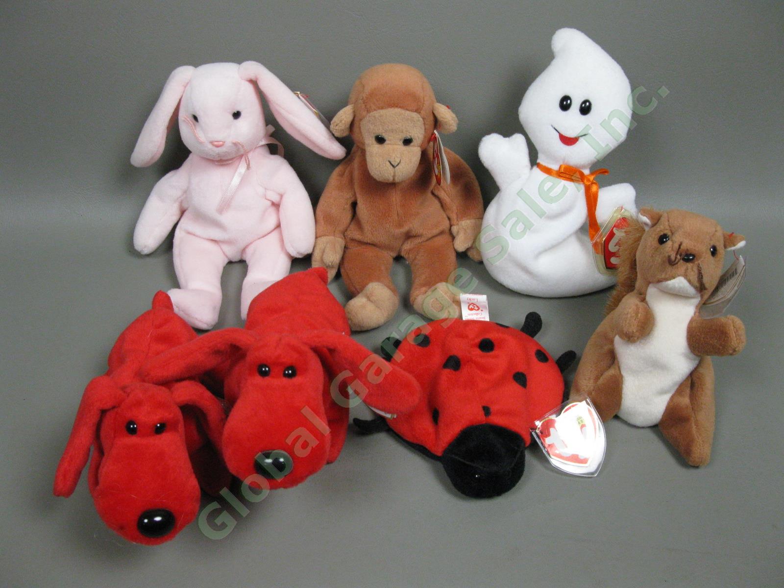 120 Beanie Baby Collection 28lb Red Stamp Tush Tag PVC Errors Princess Di No Res 2