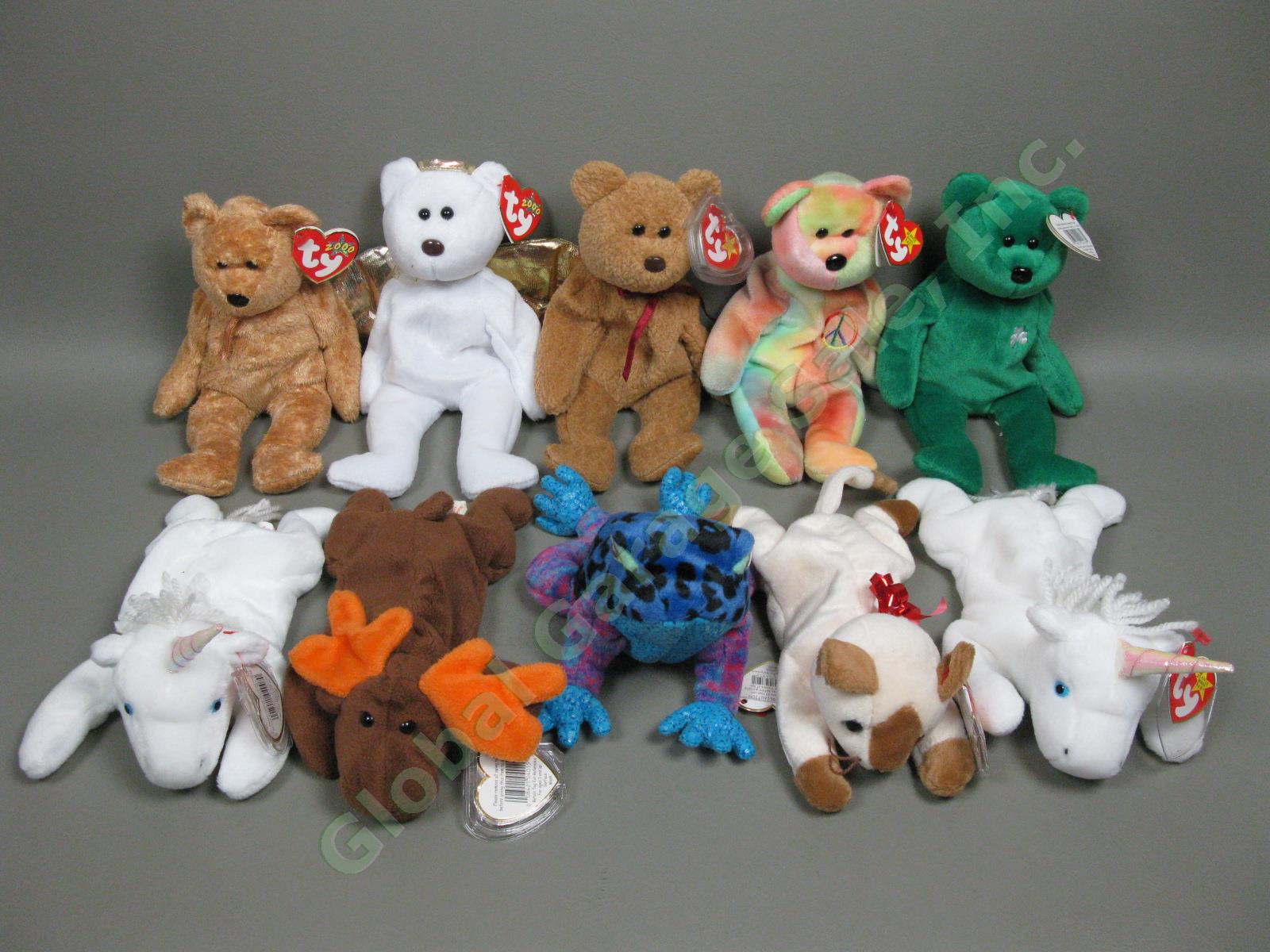 120 Beanie Baby Collection 28lb Red Stamp Tush Tag PVC Errors Princess Di No Res 5