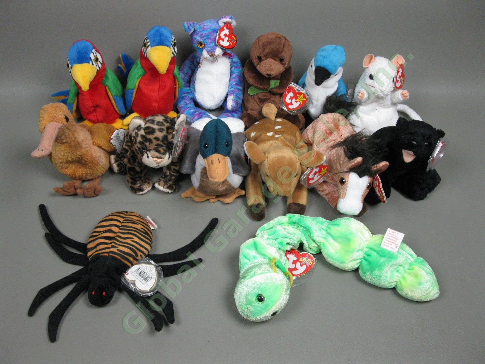 120 Beanie Baby Collection 28lb Red Stamp Tush Tag PVC Errors Princess Di No Res 6