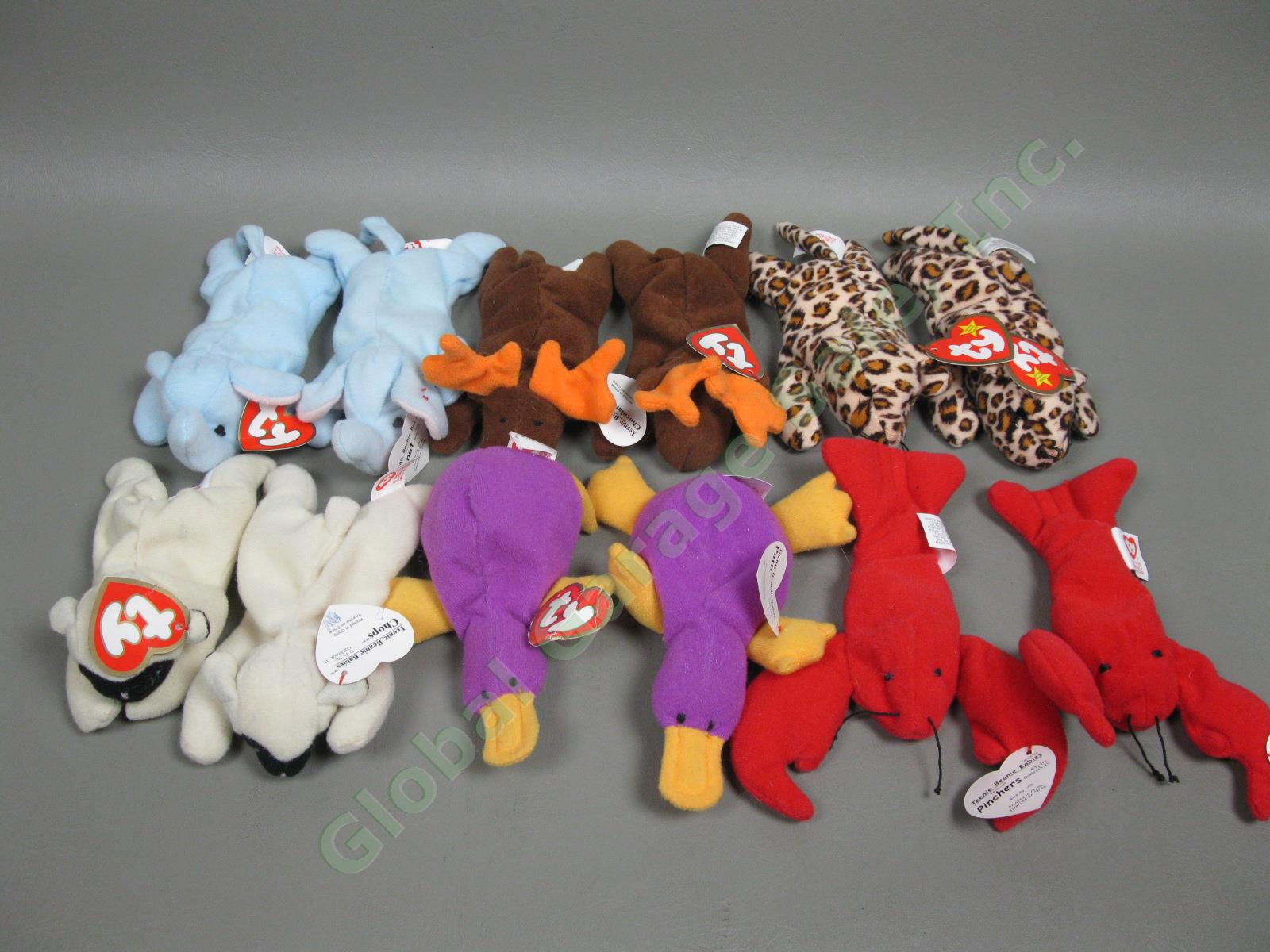 120 Beanie Baby Collection 28lb Red Stamp Tush Tag PVC Errors Princess Di No Res 8
