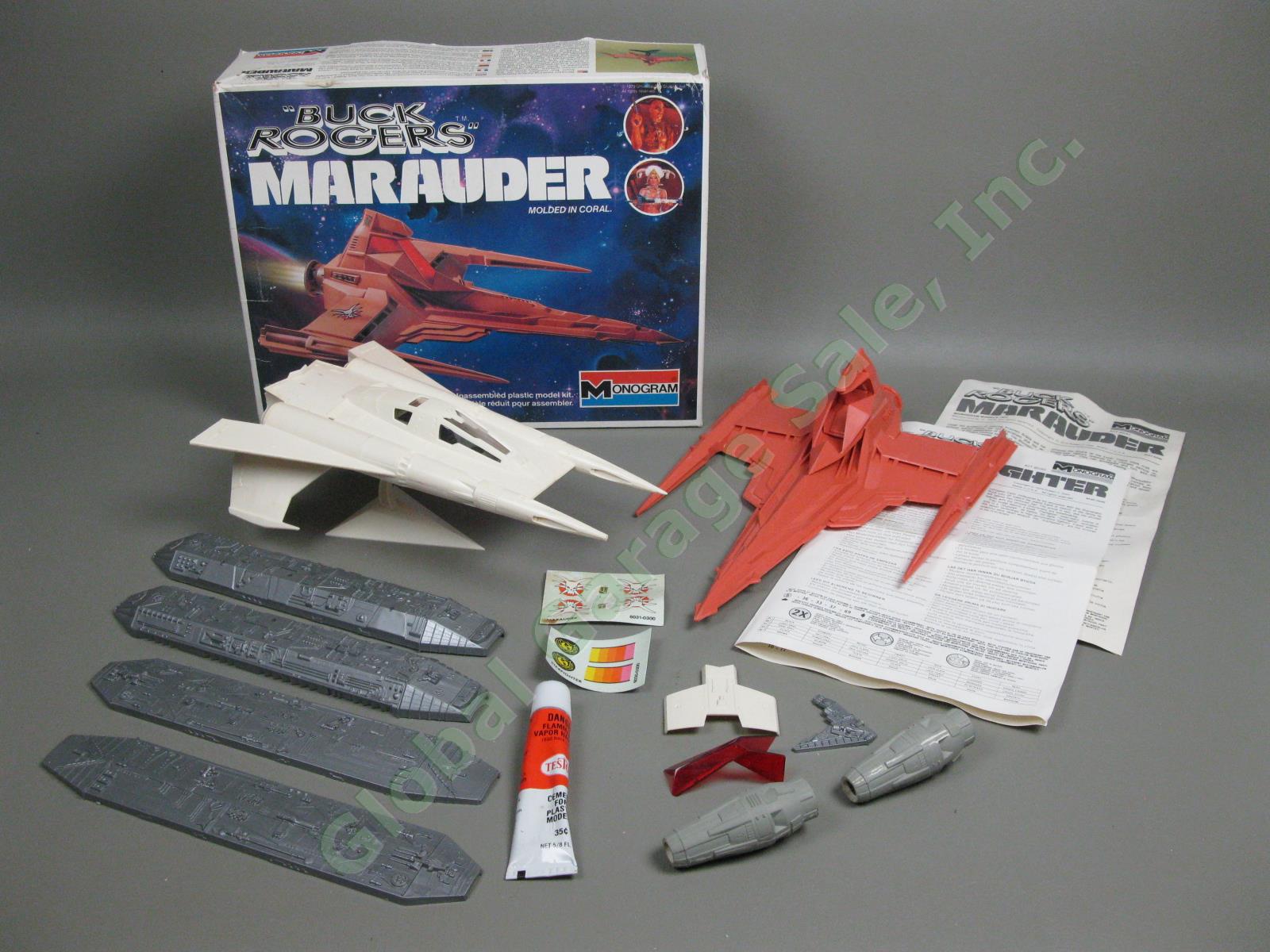 1970s Buck Rogers Marauder & Starfighter Plastic Model Kits Monogram #6030/6031