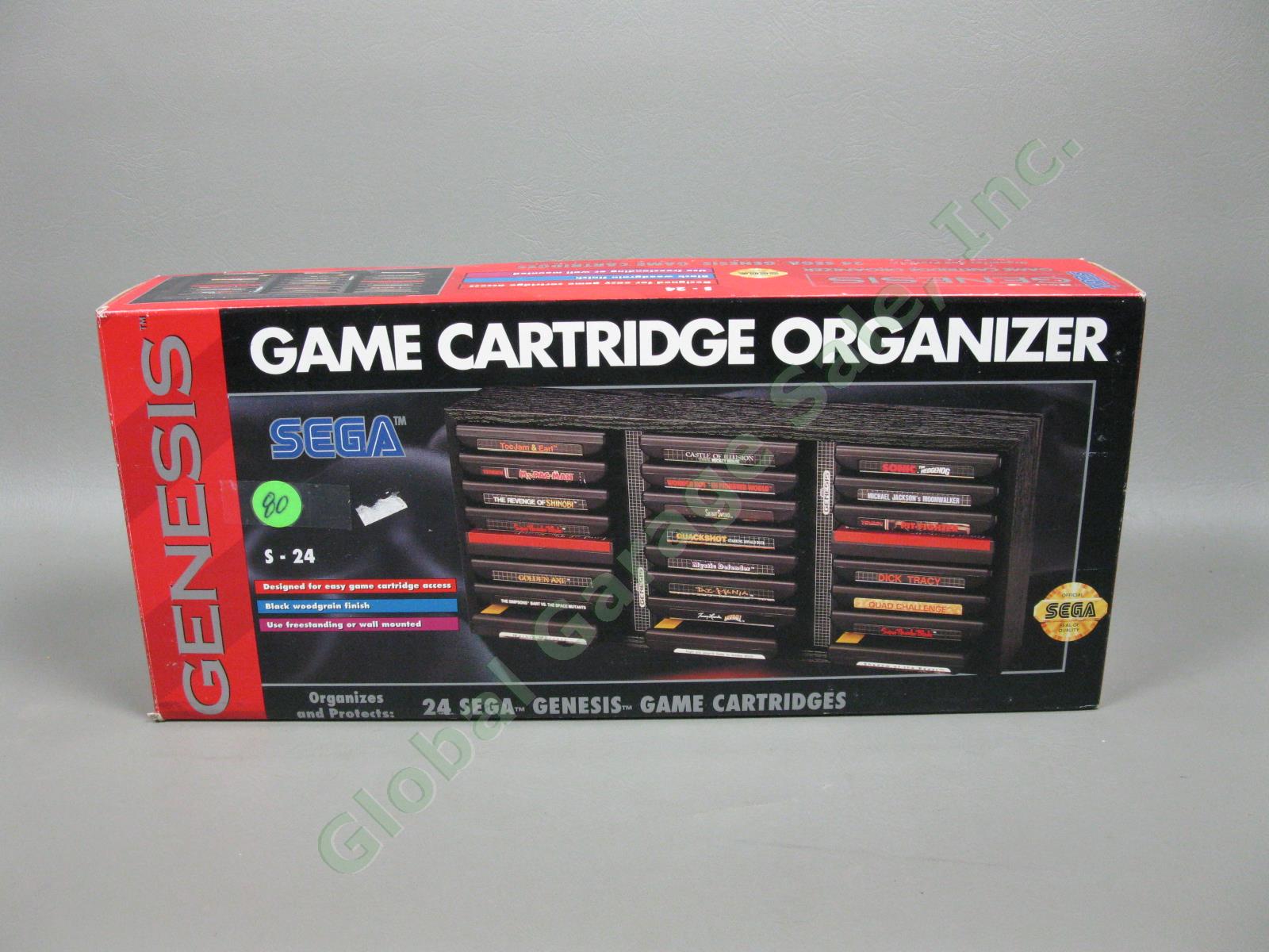 HUGE Sega Genesis Console Lot 25 Games Organizer Menacer Gun Lethal Enforcers NR 6