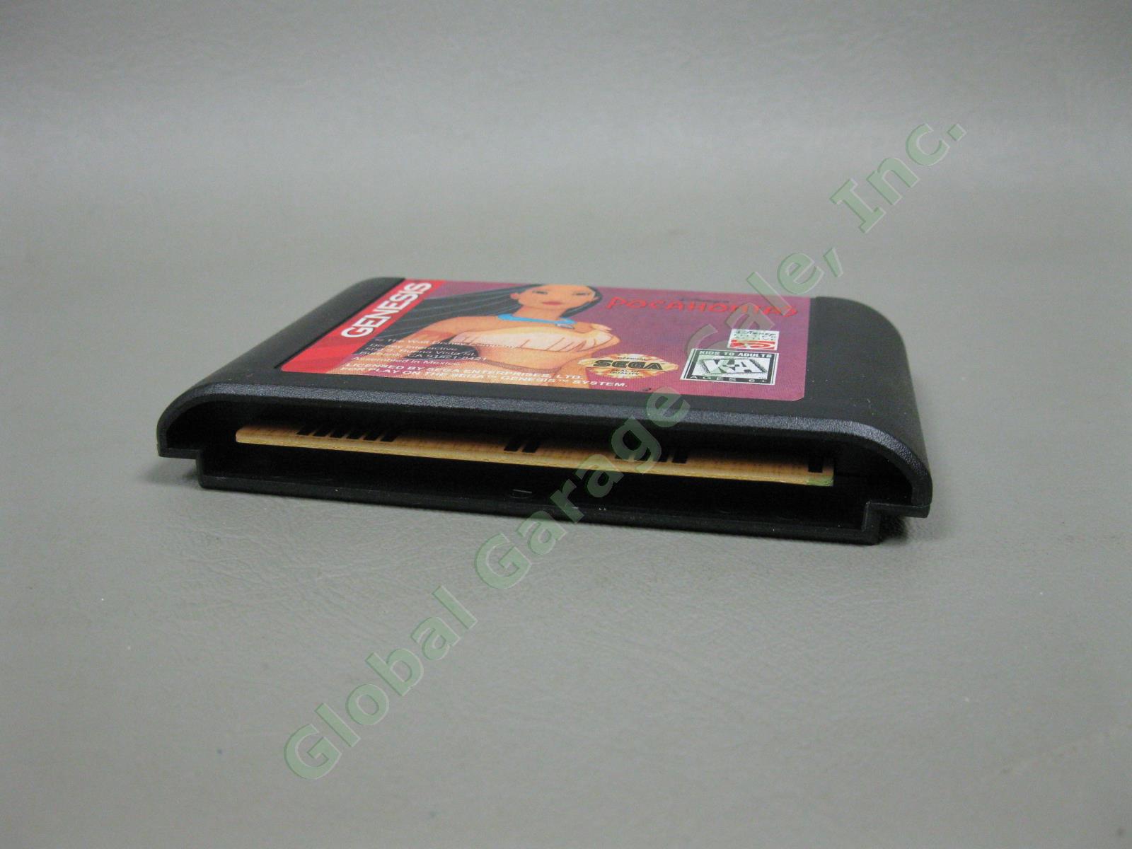 Sega Genesis Pocahontas Video Game Complete In Case w/ Cartridge Insert & Poster 10