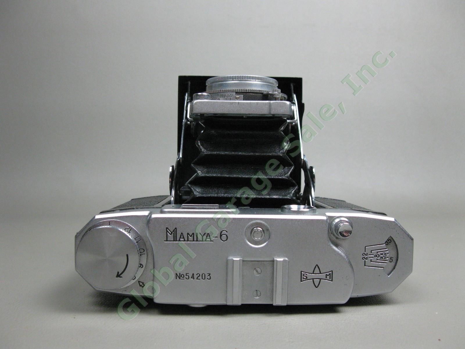 Vintage Mamiya Six 6x6 Rangefinder 35mm Film Camera & Case Mint Condition Japan 6